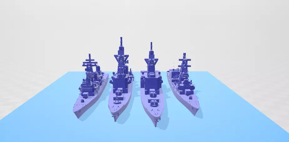 Japanese Cold War Naval Package 3D print model_0