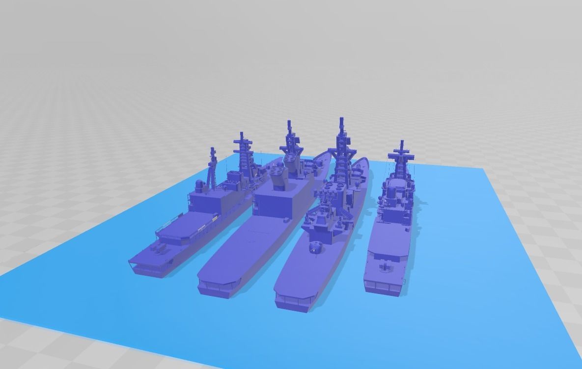 Japanese Cold War Naval Package 3D print model_2
