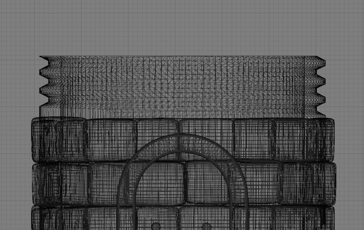 Castle Container Screw Top 3D print model_4