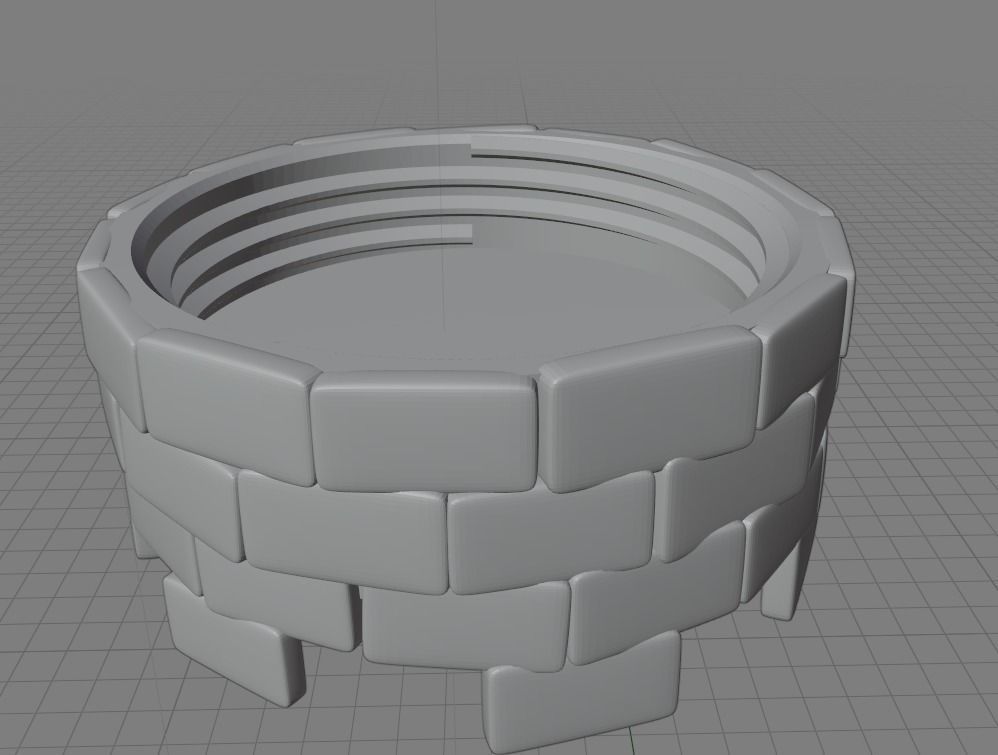 Castle Container Screw Top 3D print model_5