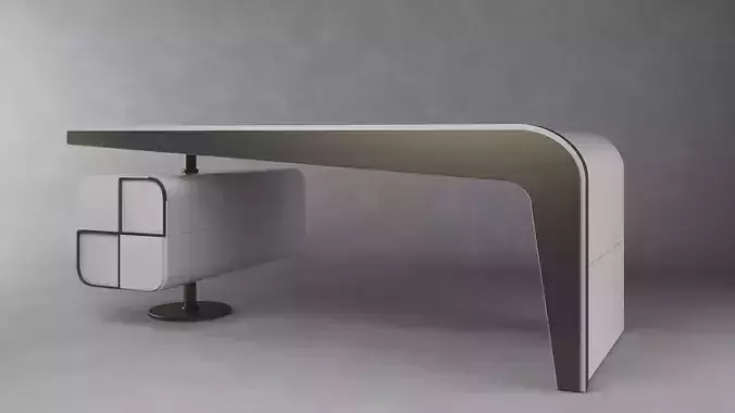 3D DESK MODEL futuristic design