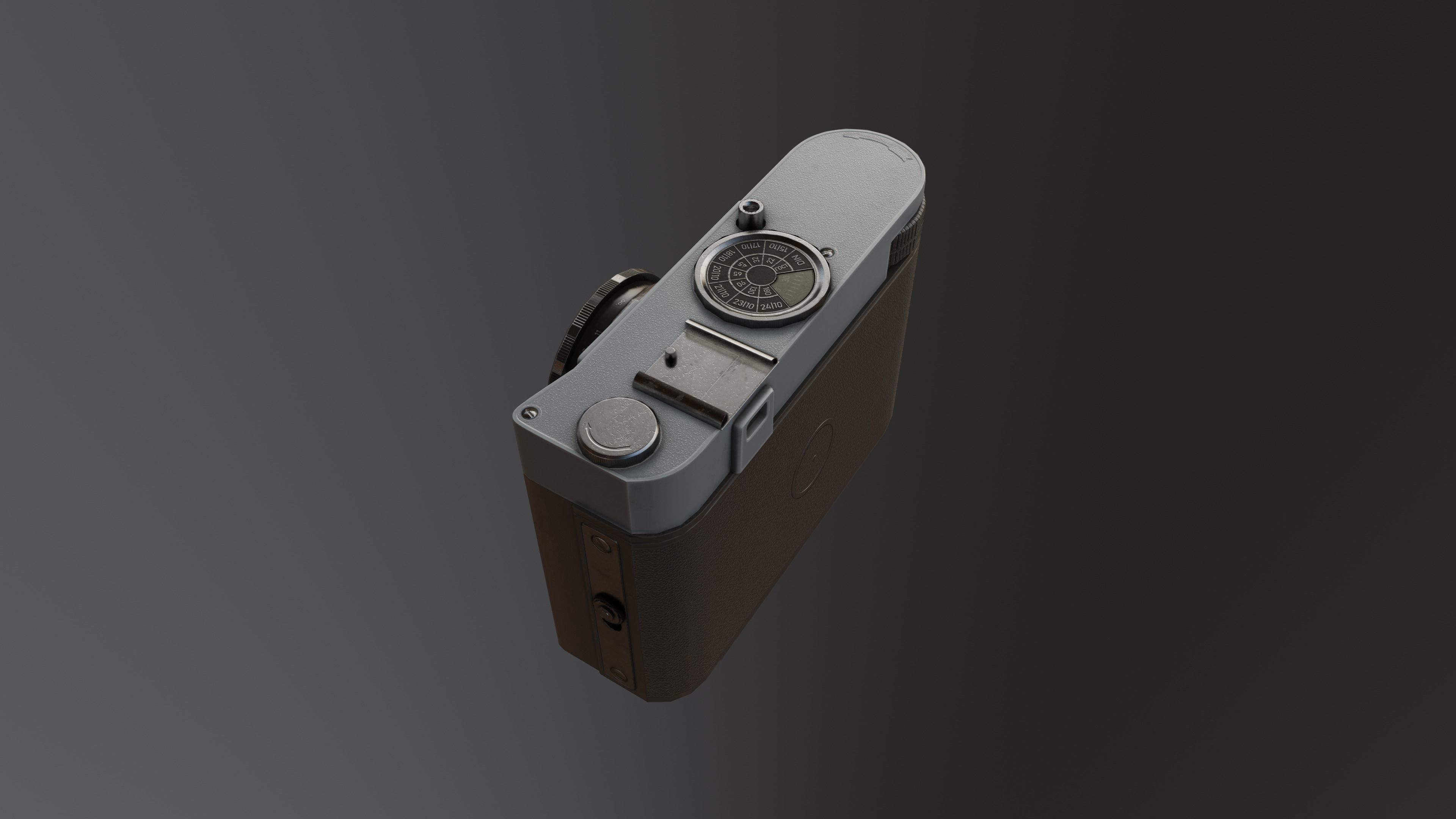 Photo Camera Smena Low-poly 3D model_7