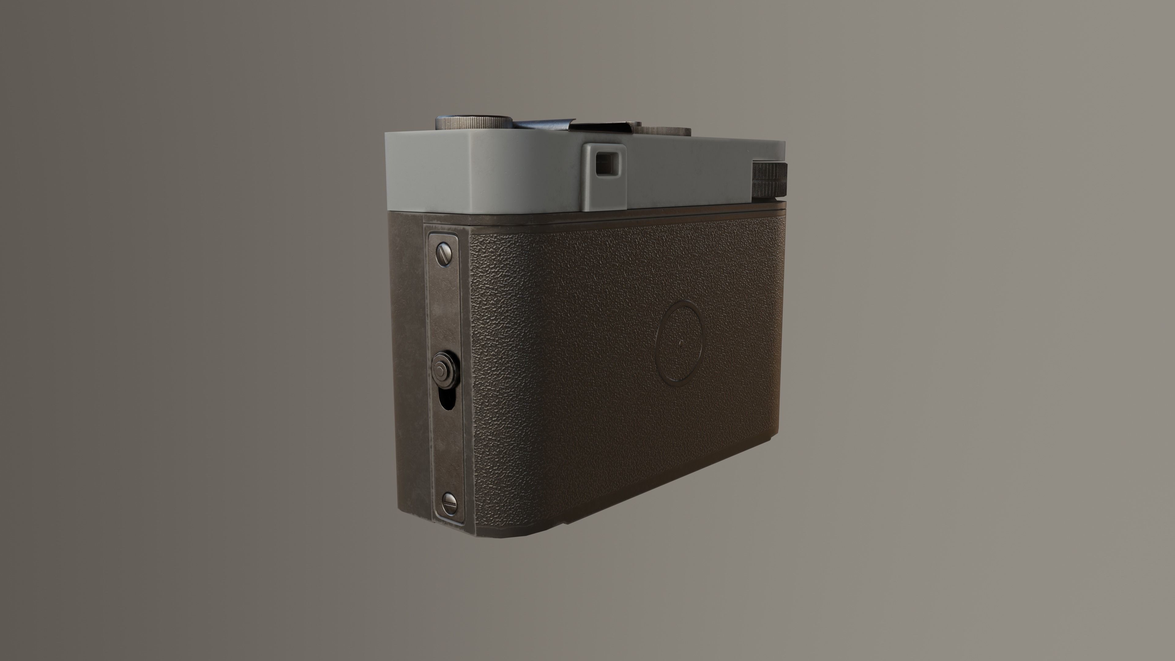 Photo Camera Smena Low-poly 3D model_3