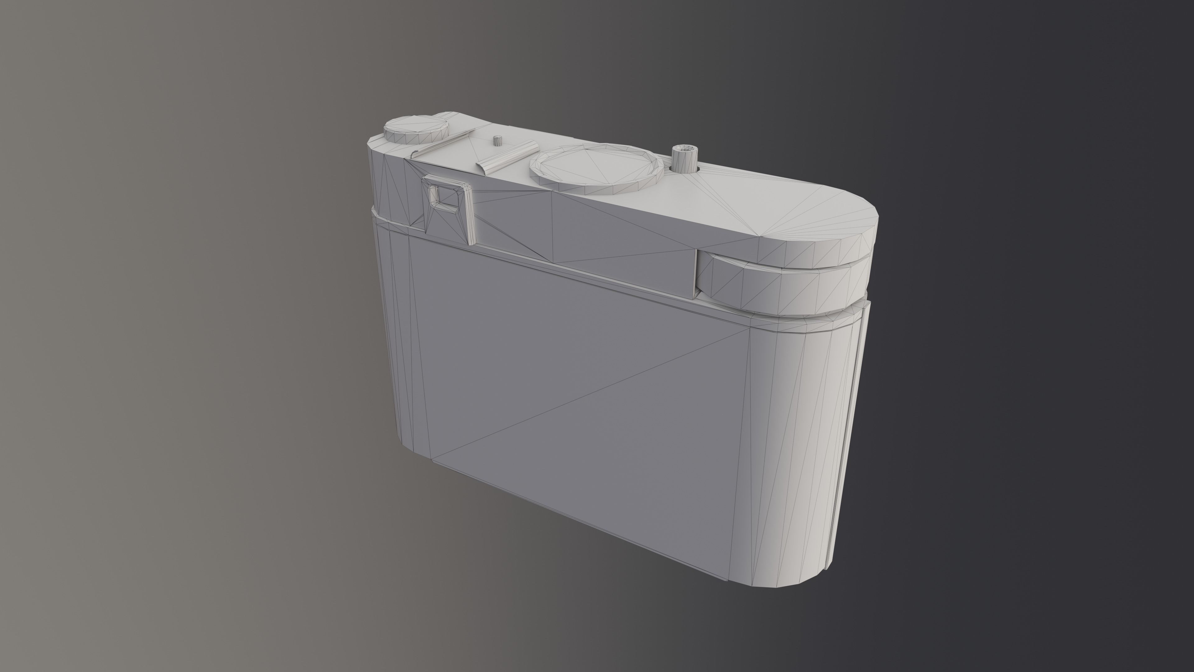 Photo Camera Smena Low-poly 3D model_9