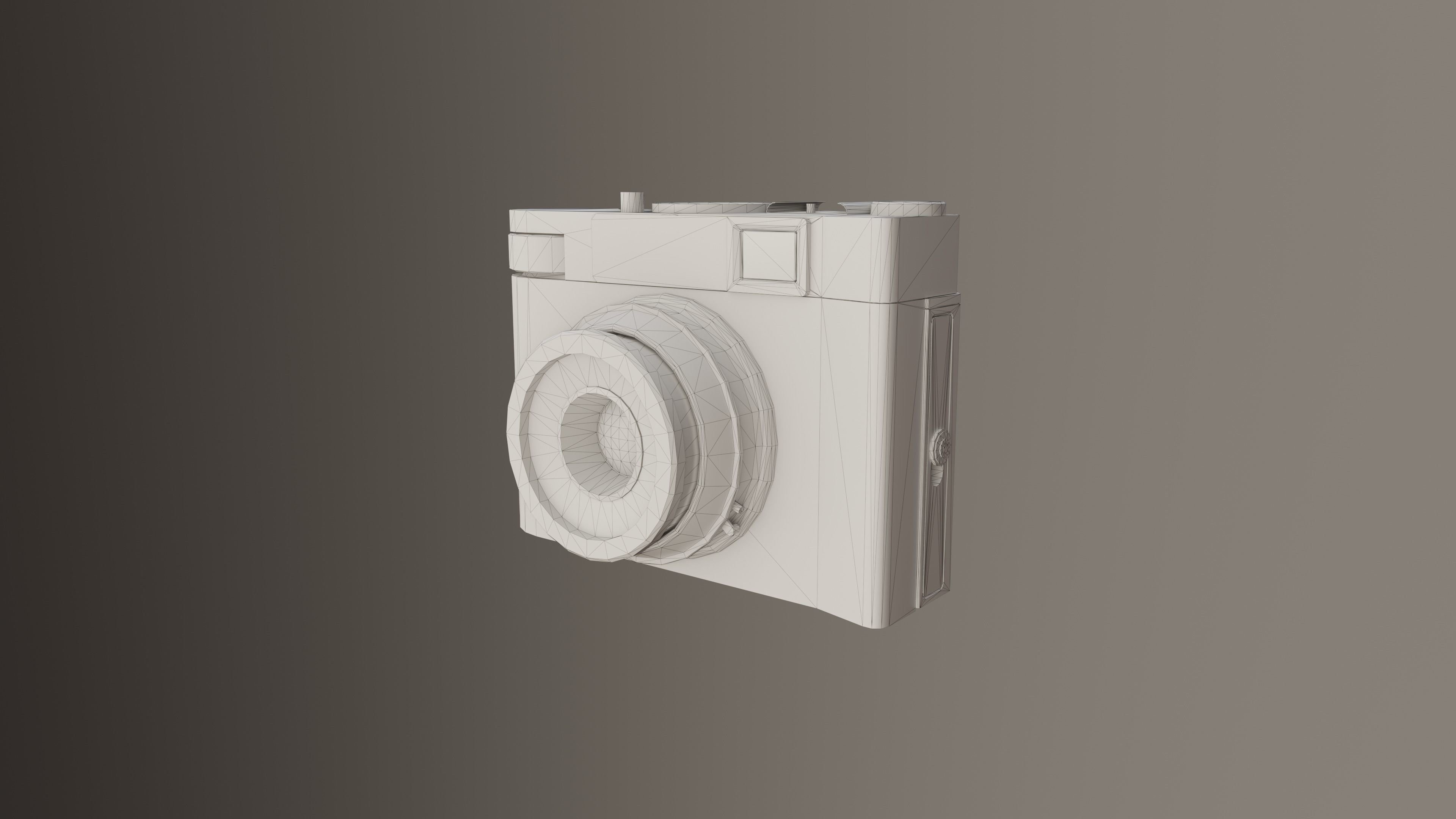 Photo Camera Smena Low-poly 3D model_10