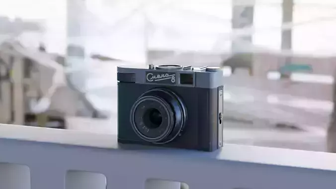 Photo Camera Smena Low-poly 3D model