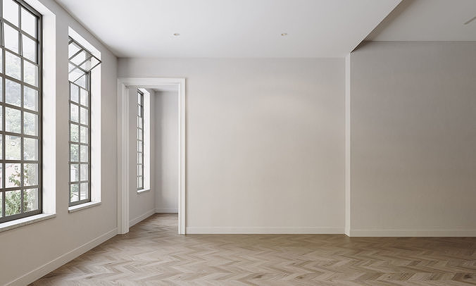 Empty interior 3D model