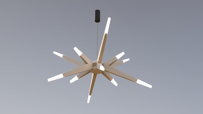 Urchin Lighting Chandelier 3D model