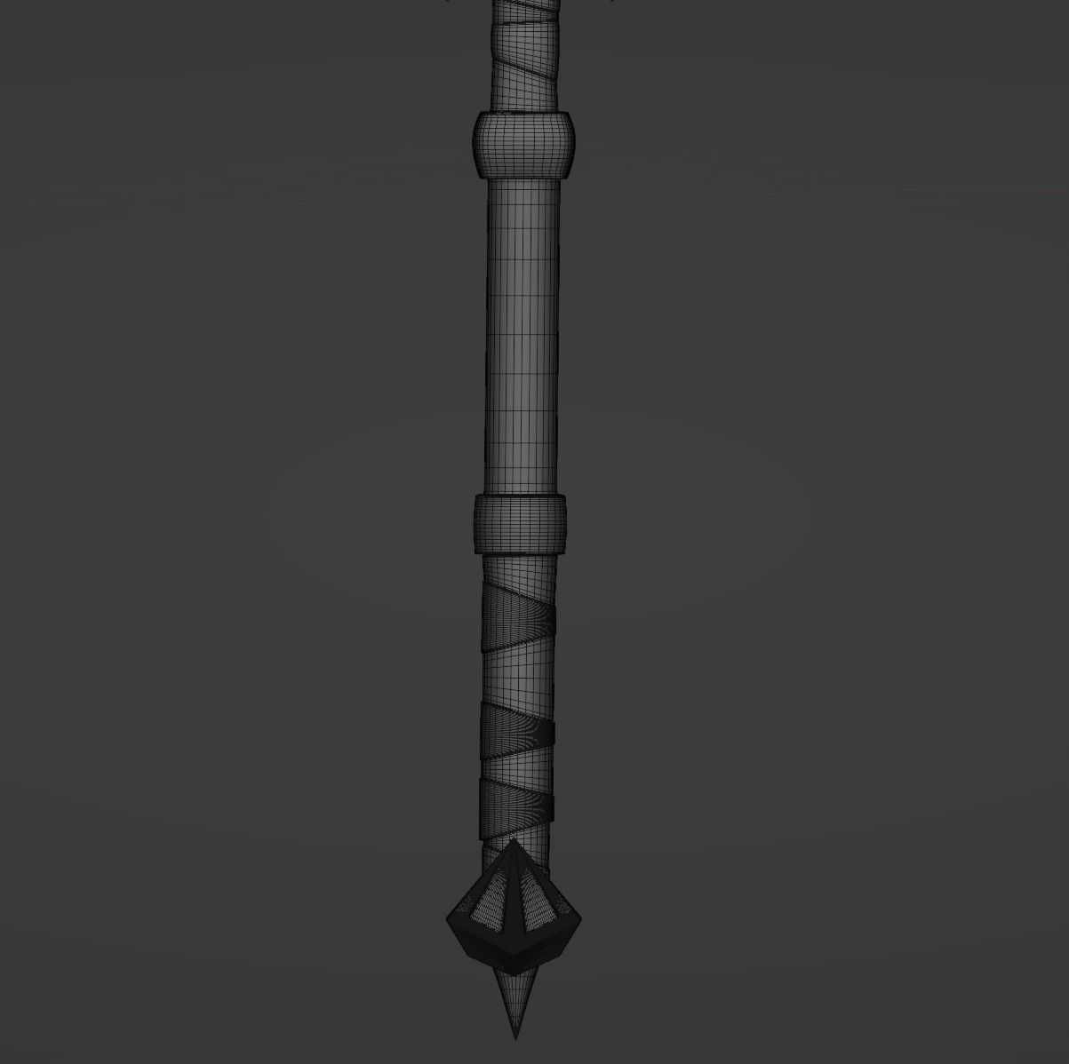 Old Axe Battle 3D model_3