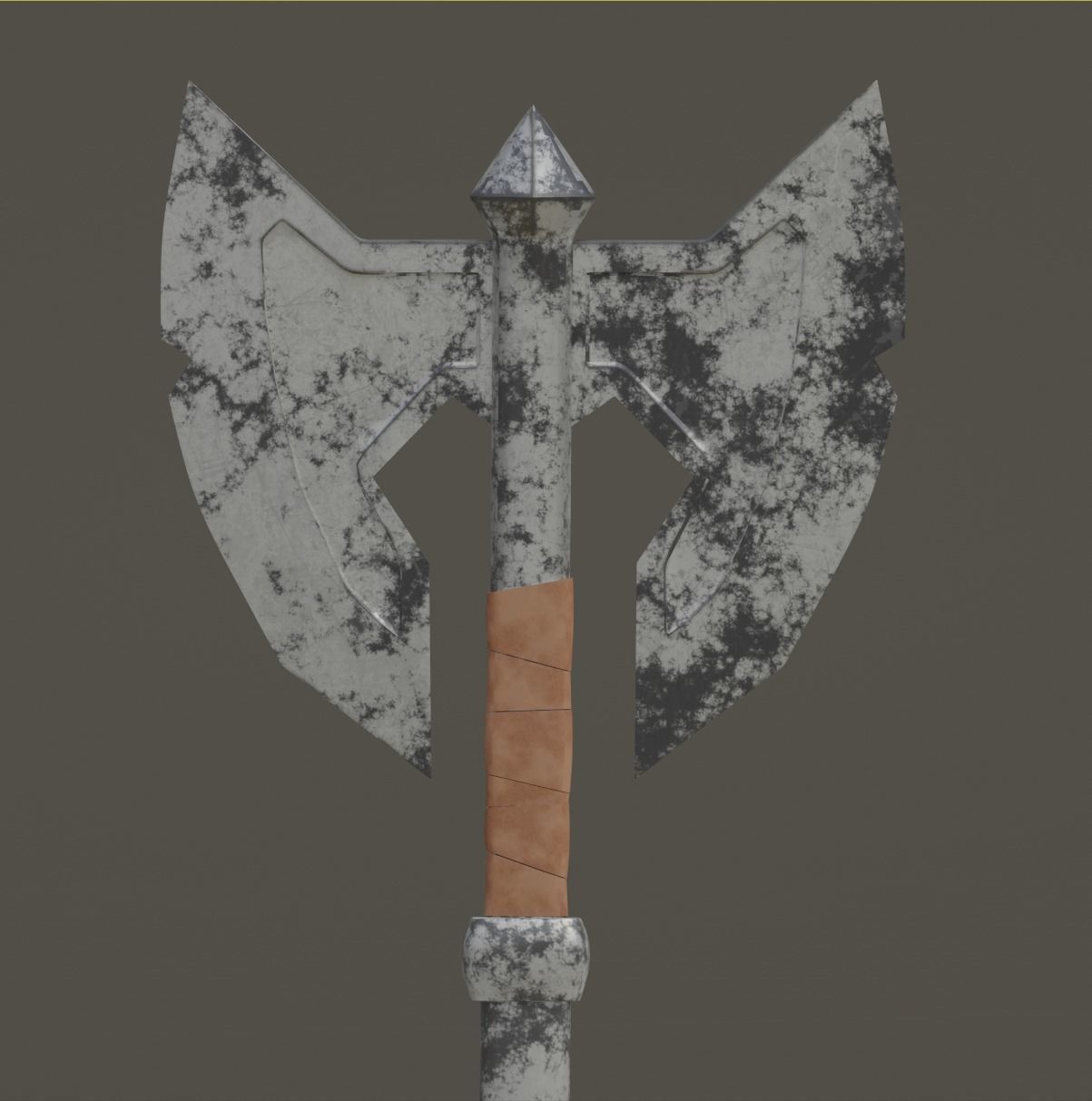 Old Axe Battle 3D model_6