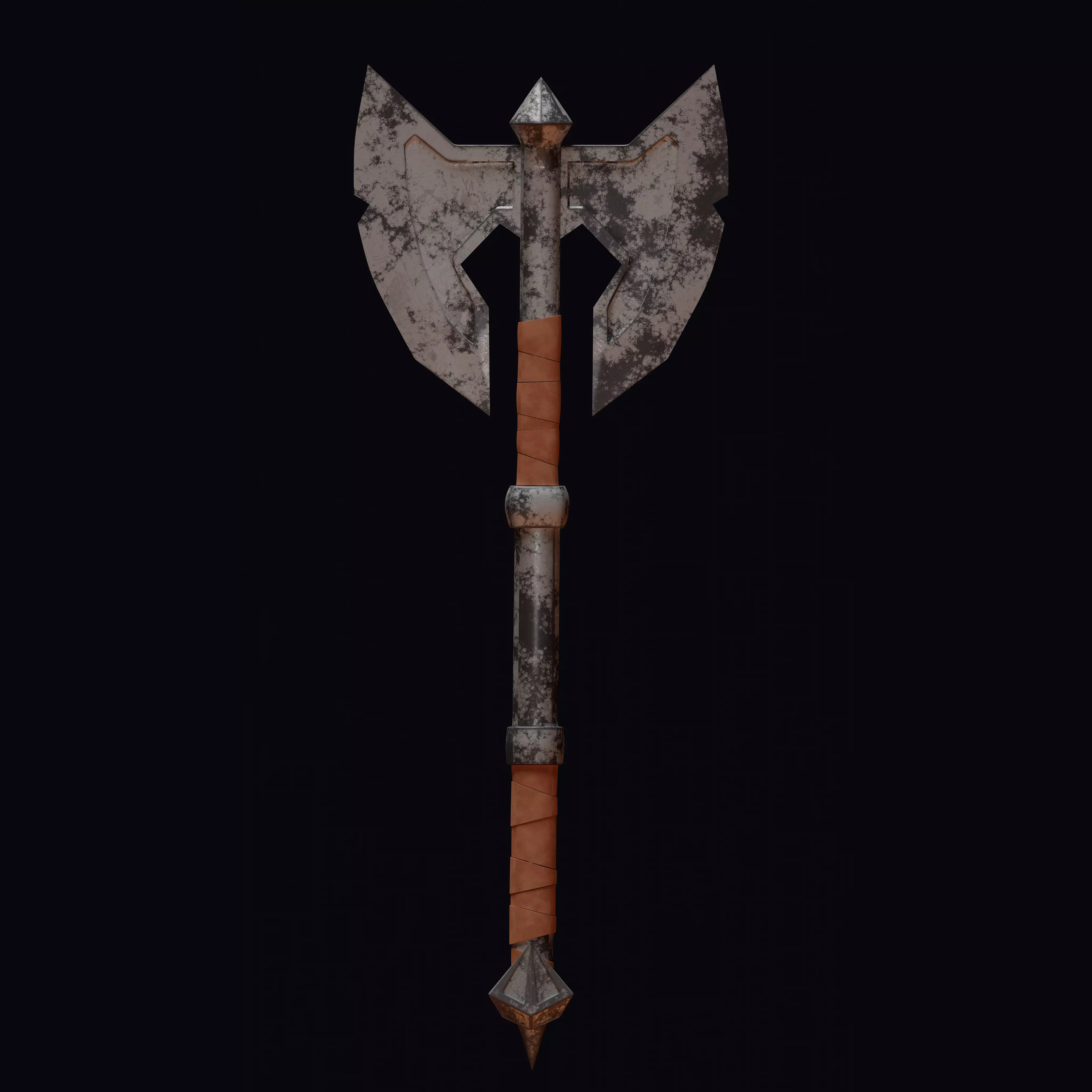 Old Axe Battle 3D model_0
