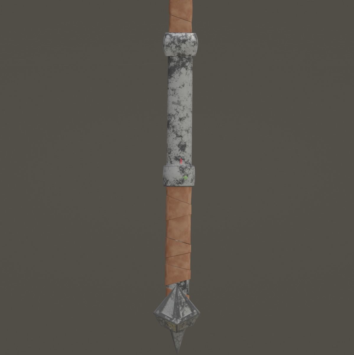 Old Axe Battle 3D model_7