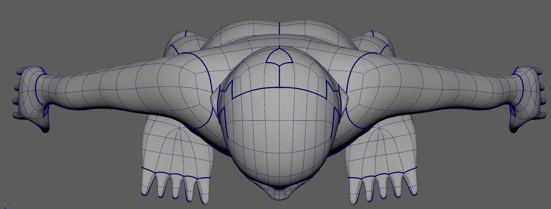 Child Boy Basemesh 3D model_6