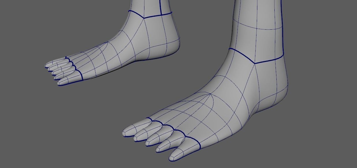 Child Boy Basemesh 3D model_8