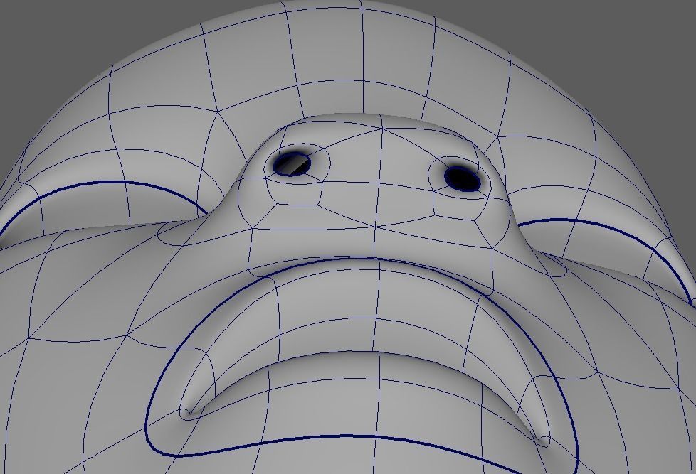 Child Girl Basemesh 3D model_9