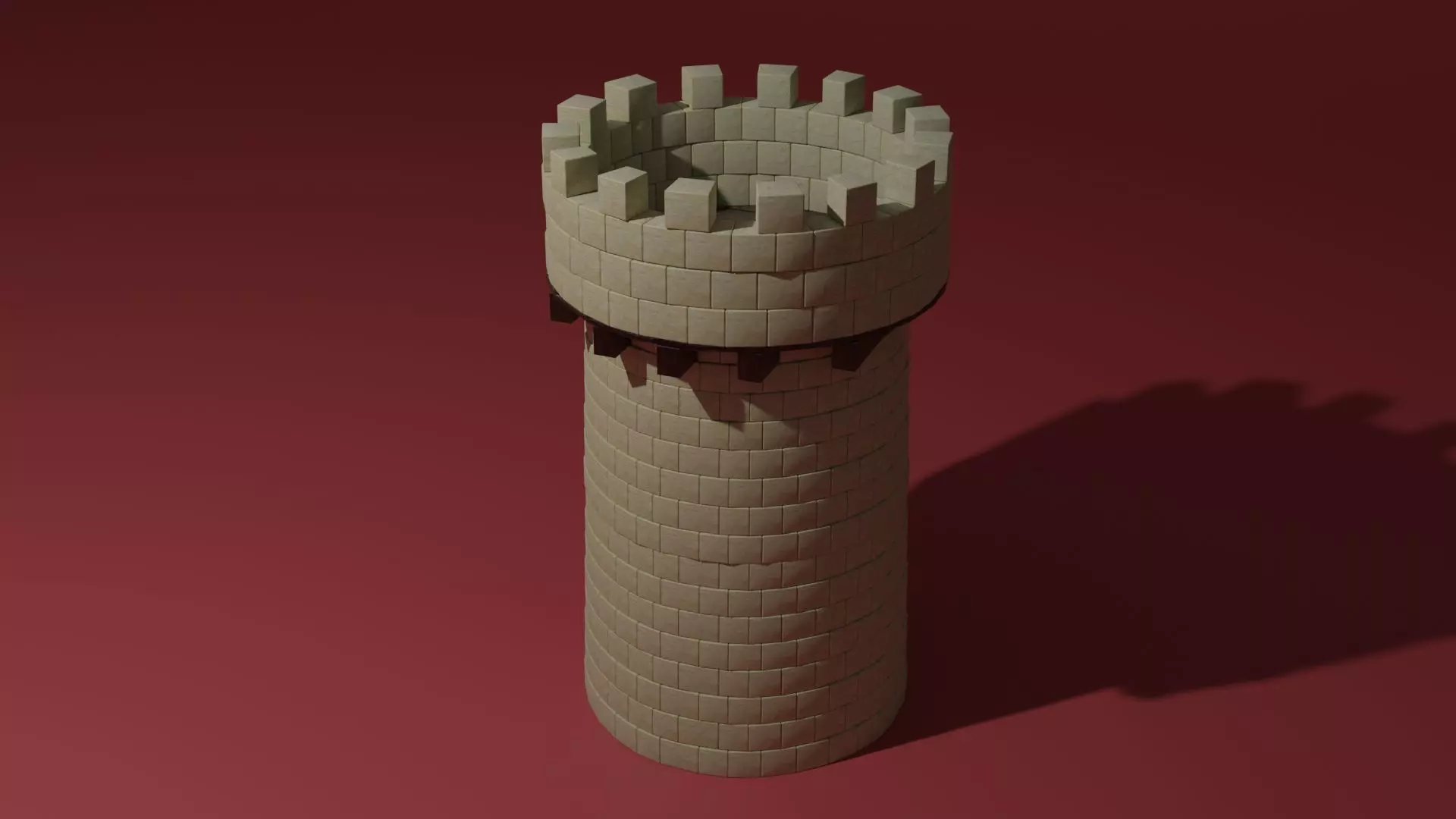 Stone tower 3D model