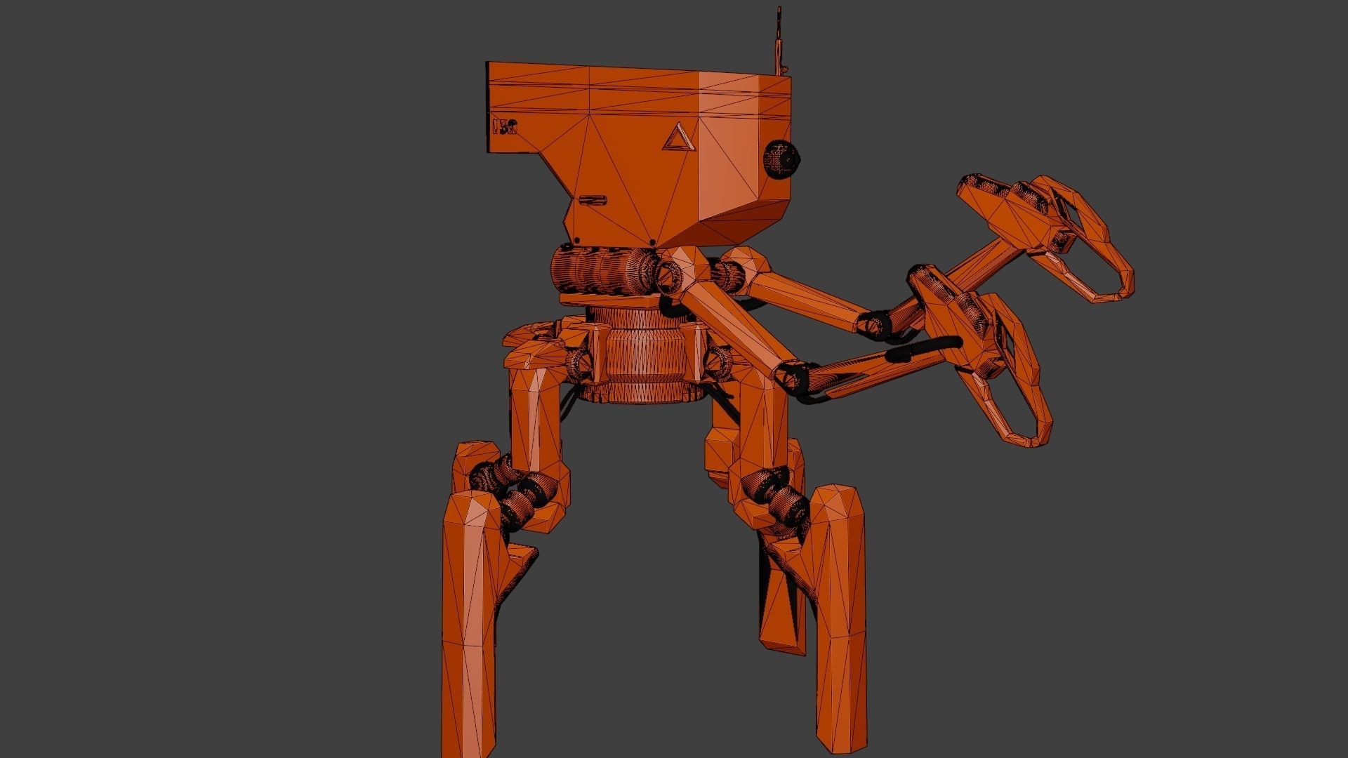 Four legs robot 3D model_33
