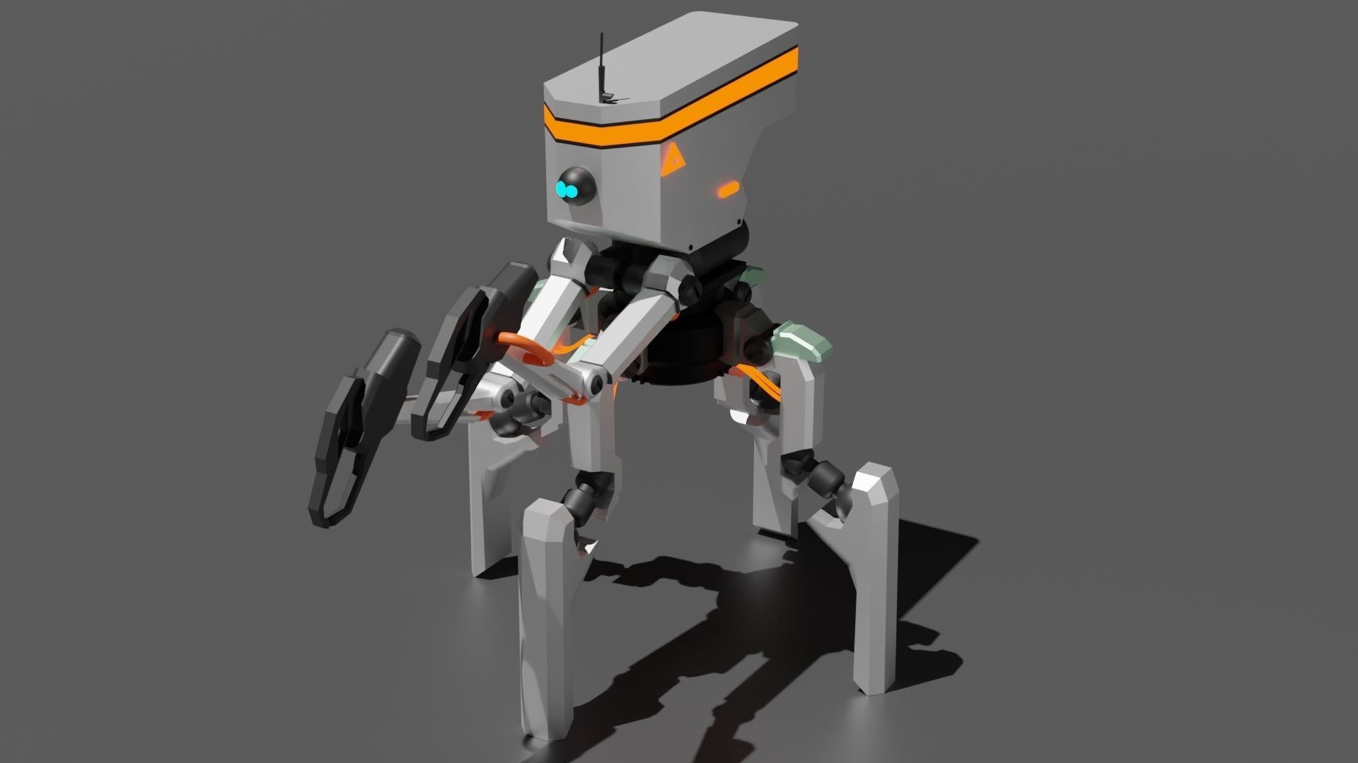 Four legs robot 3D model_12