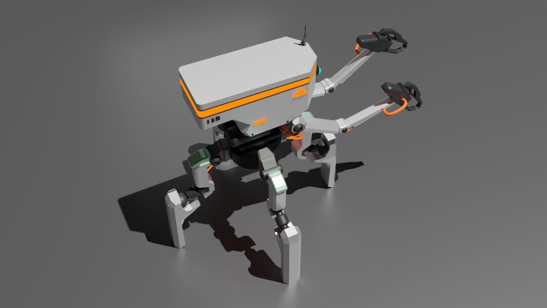 Four legs robot 3D model_19