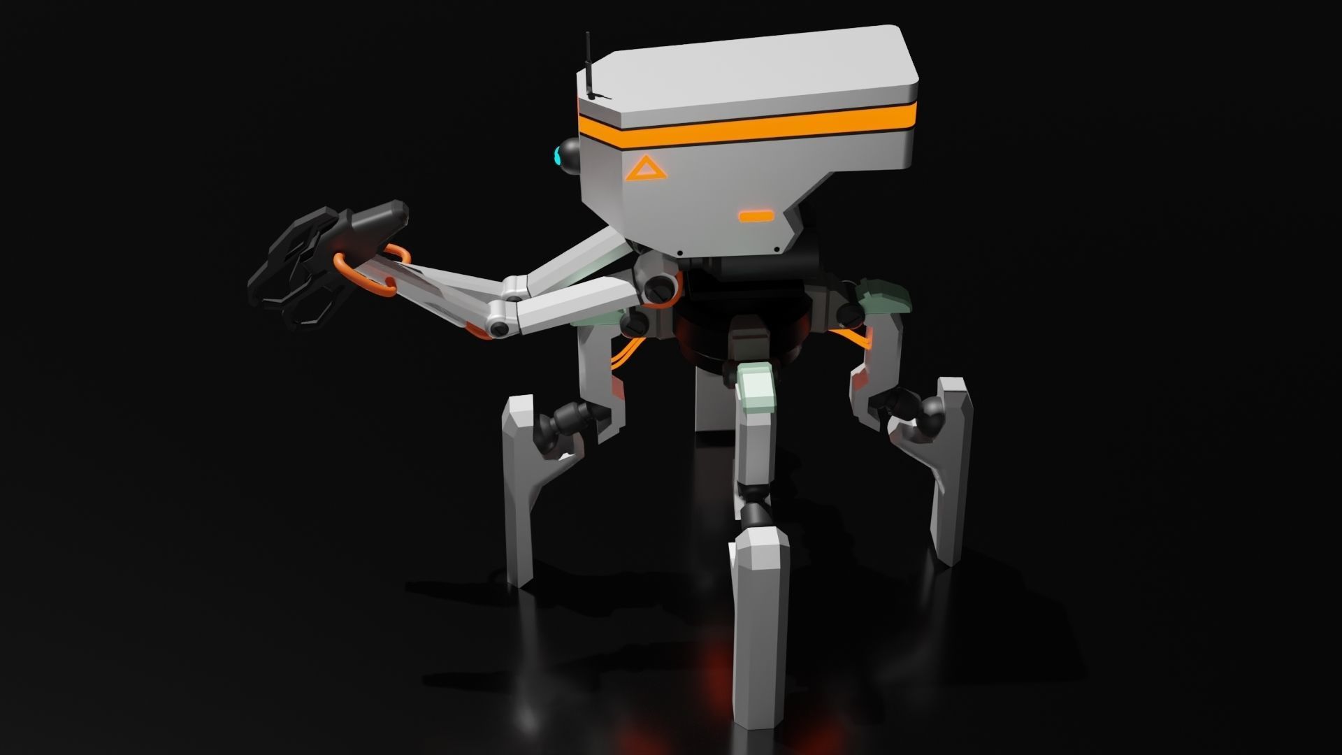 Four legs robot 3D model_41