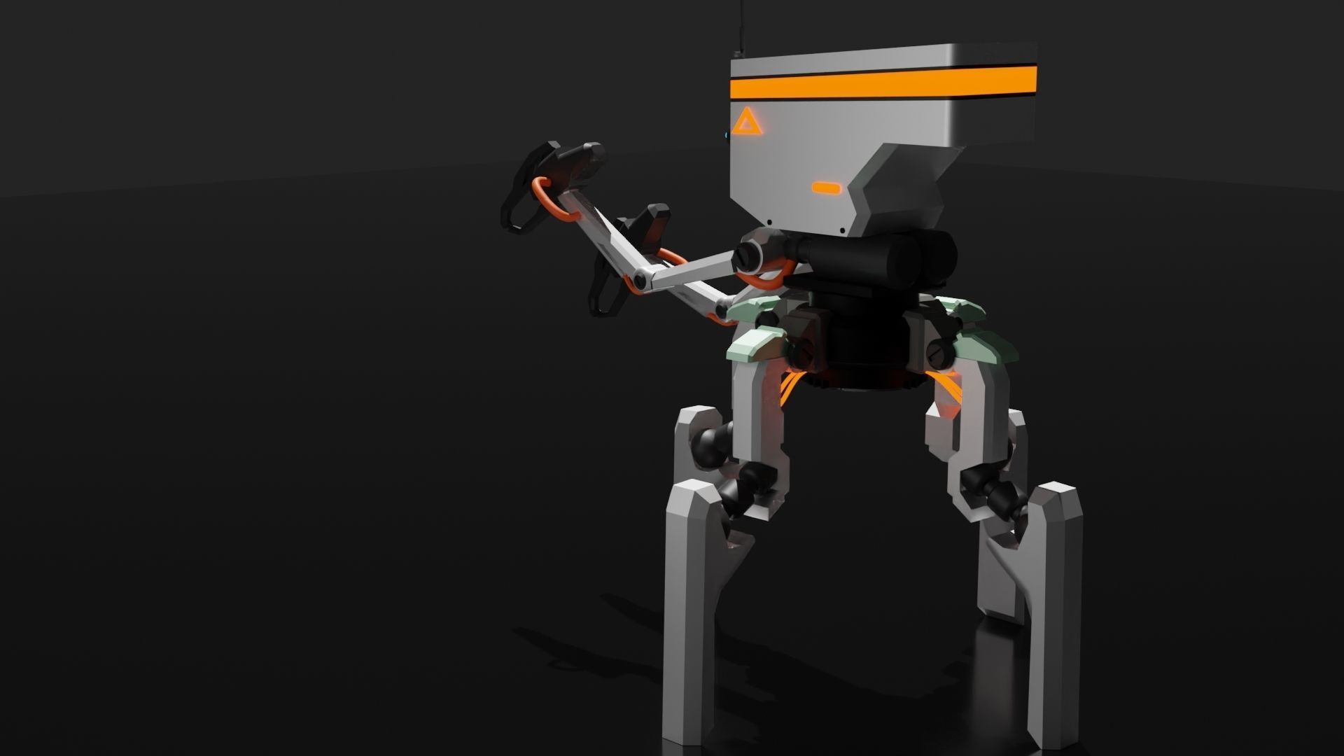 Four legs robot 3D model_40