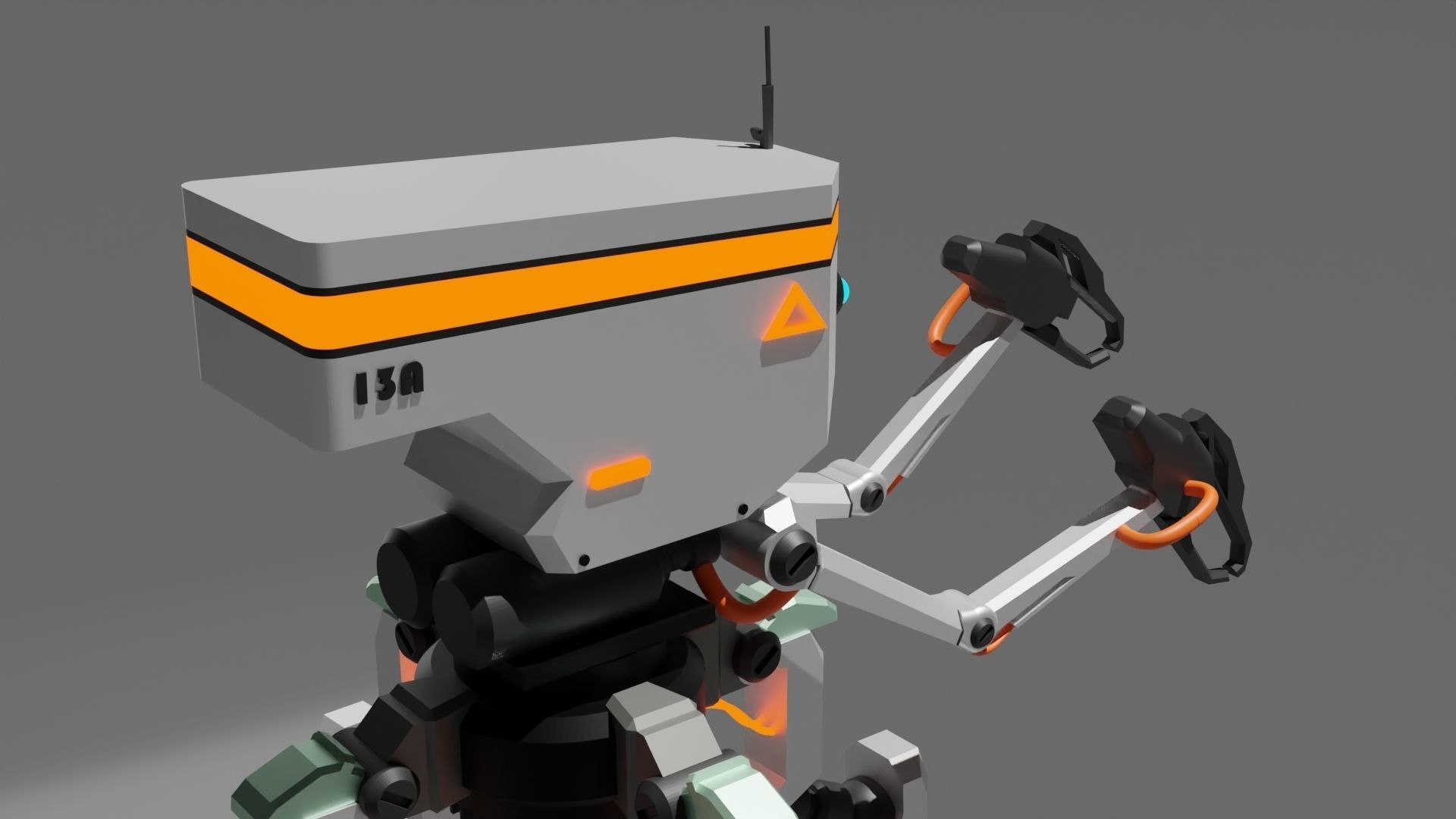 Four legs robot 3D model_10