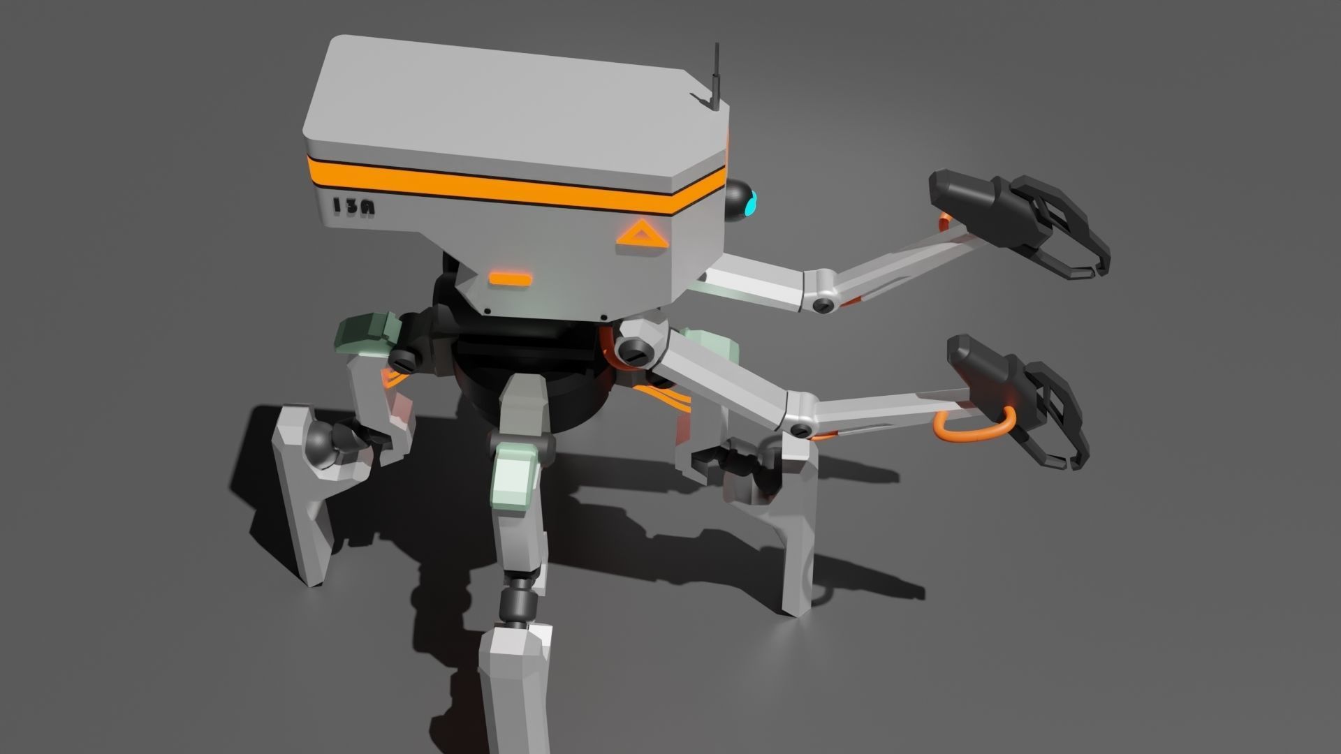 Four legs robot 3D model_20