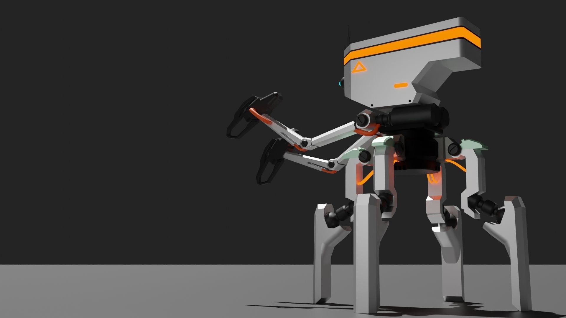 Four legs robot 3D model_15