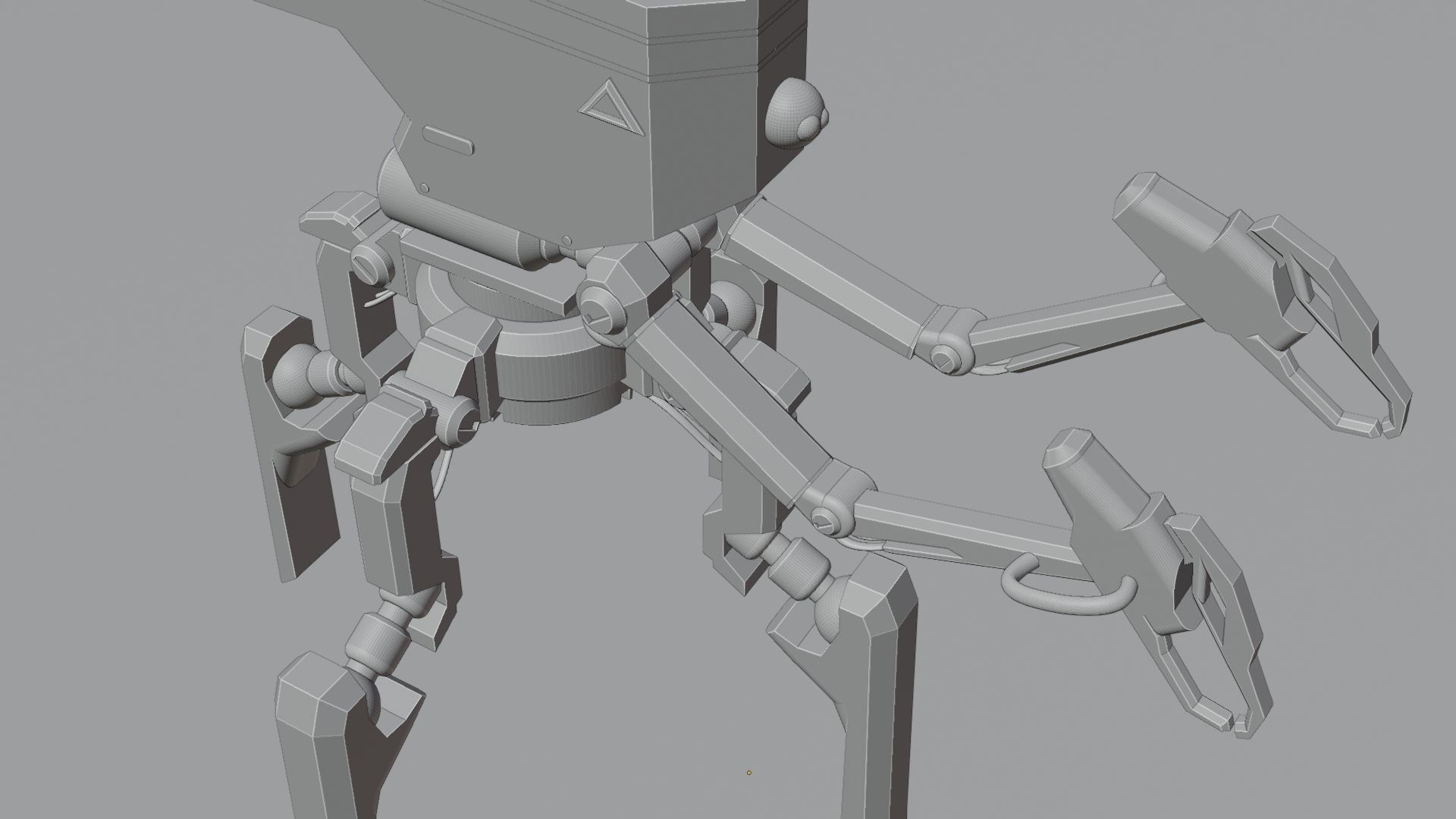 Four legs robot 3D model_25