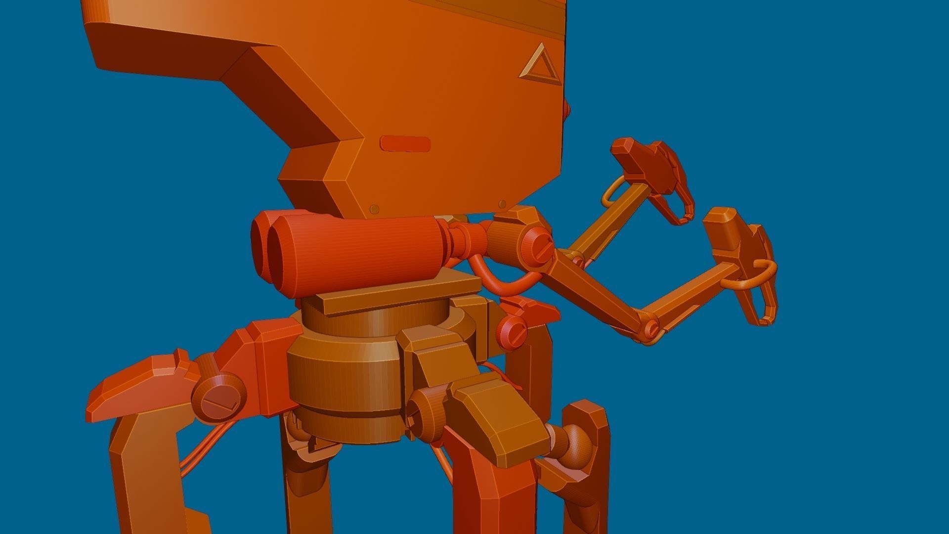 Four legs robot 3D model_37