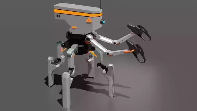 Four legs robot 3D model