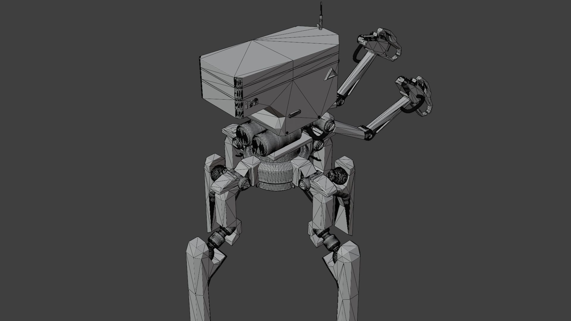 Four legs robot 3D model_32