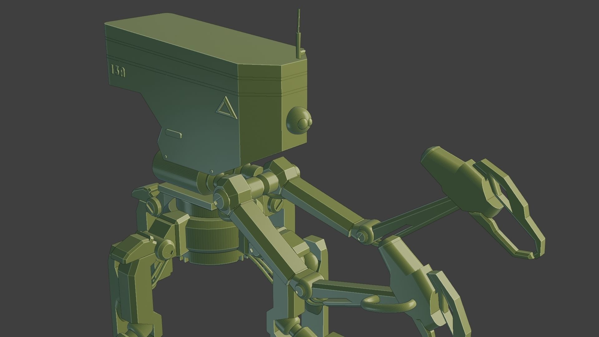 Four legs robot 3D model_26