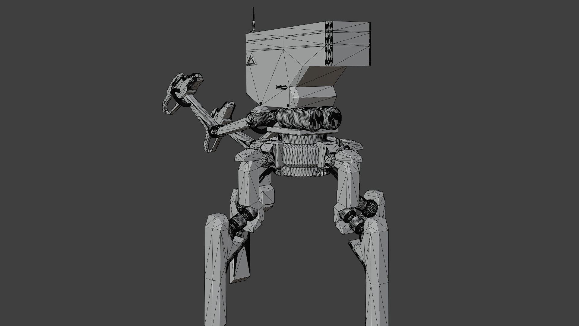 Four legs robot 3D model_31