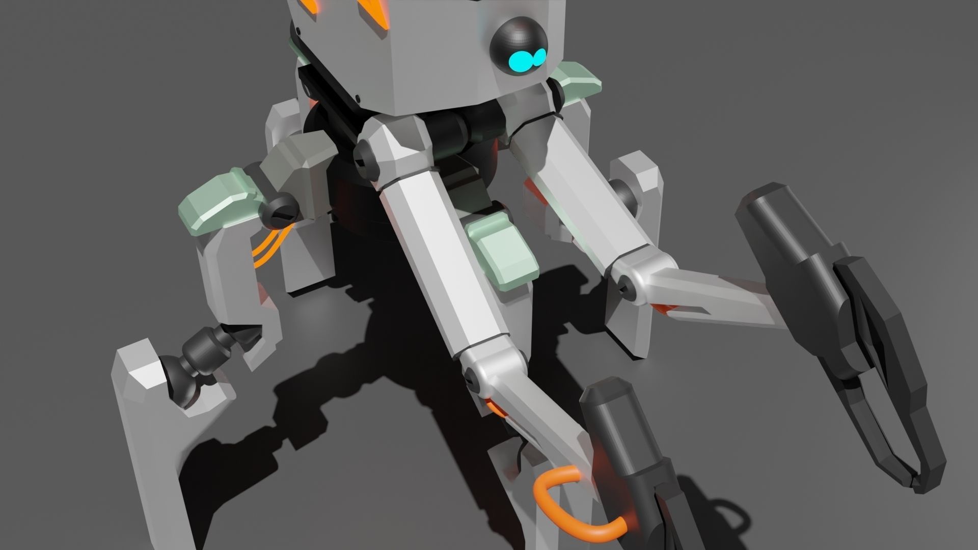 Four legs robot 3D model_22
