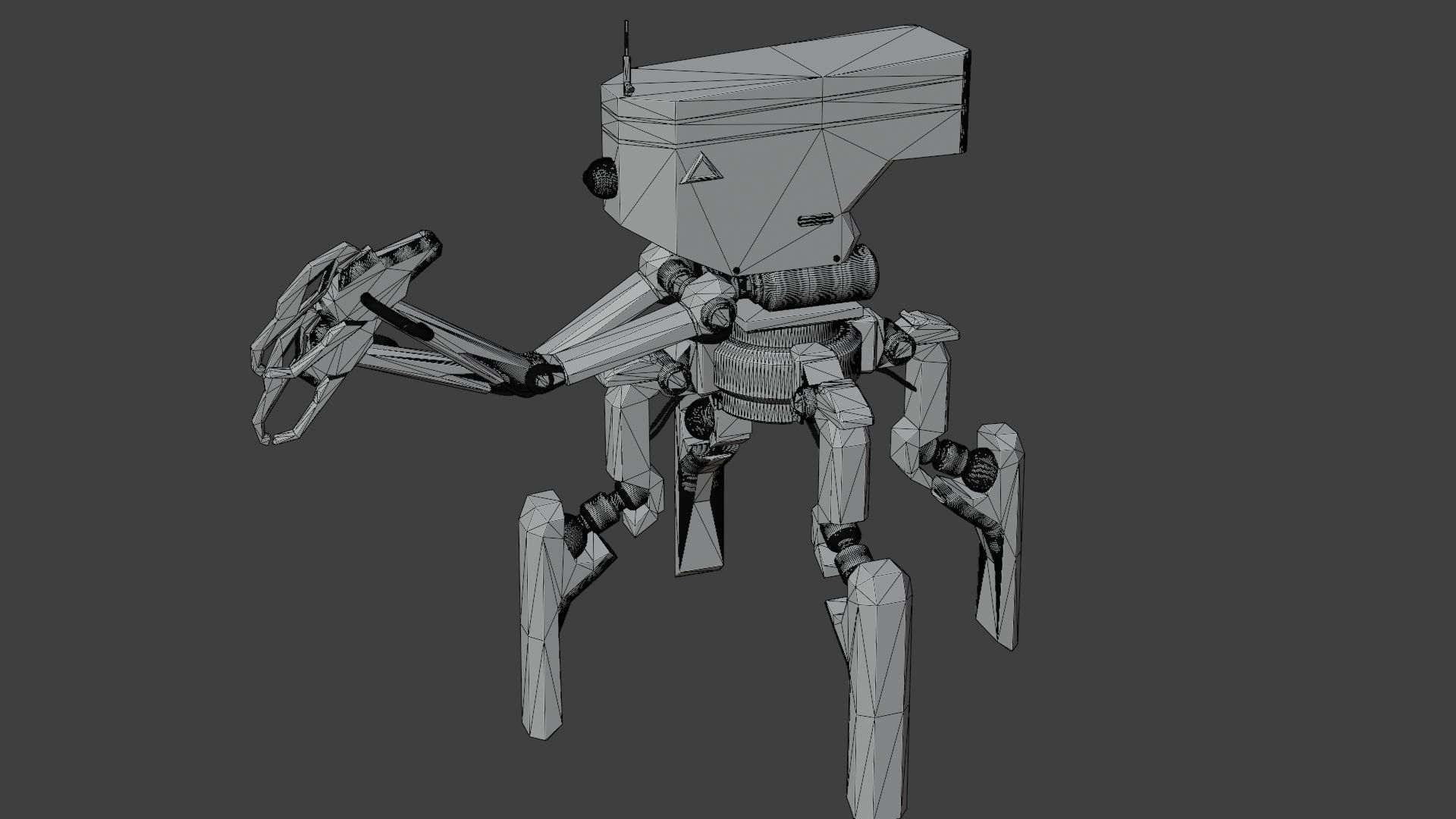 Four legs robot 3D model_30