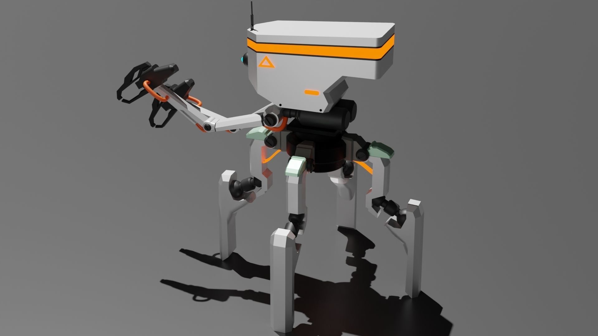 Four legs robot 3D model_14