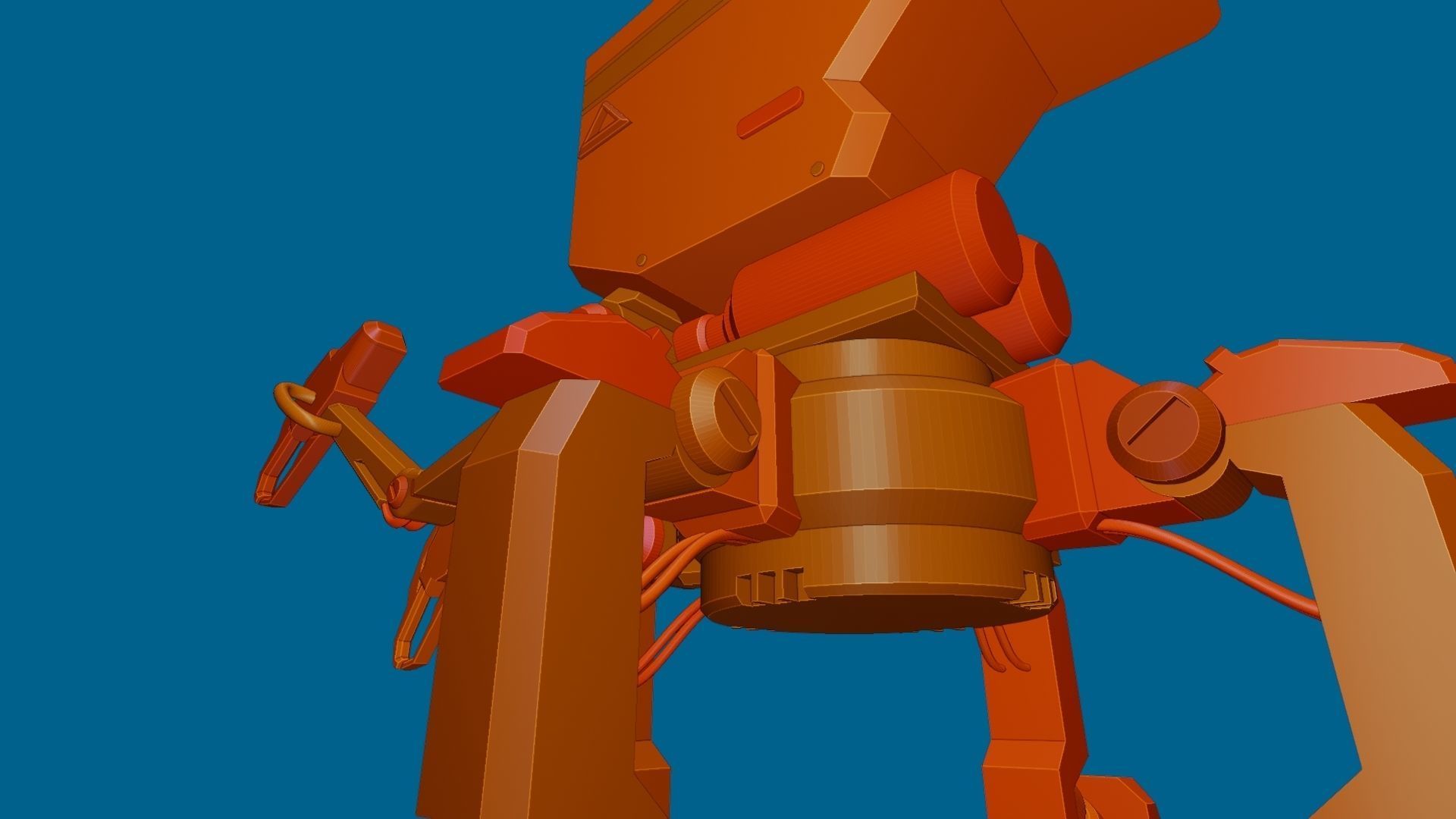Four legs robot 3D model_7