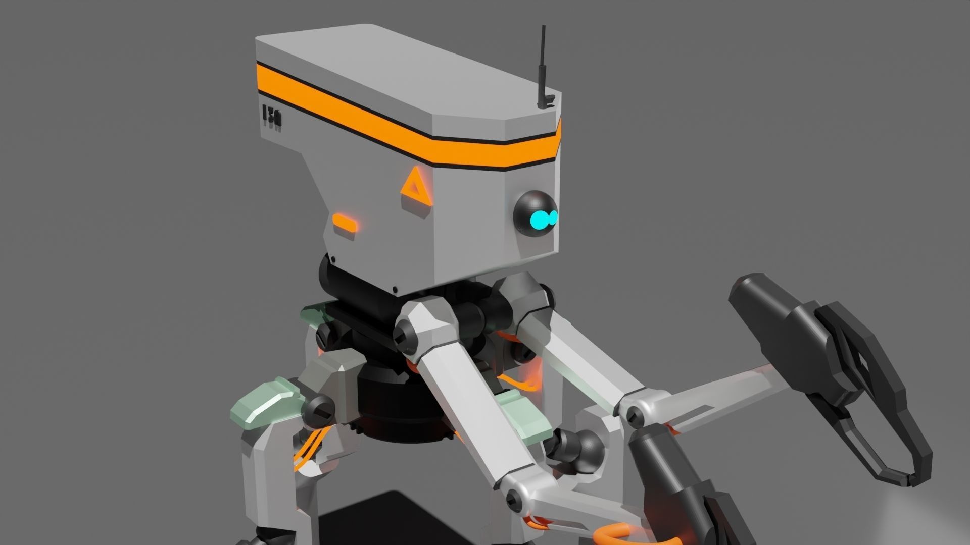 Four legs robot 3D model_8