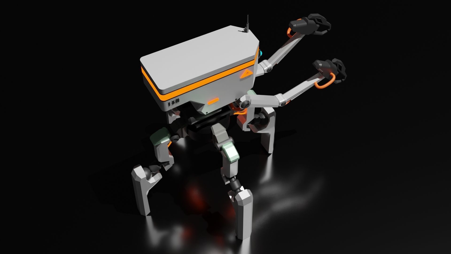 Four legs robot 3D model_27