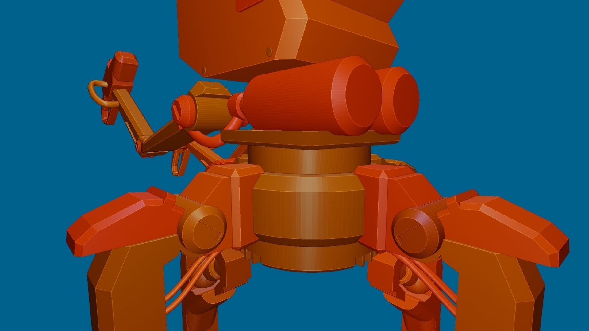 Four legs robot 3D model_36