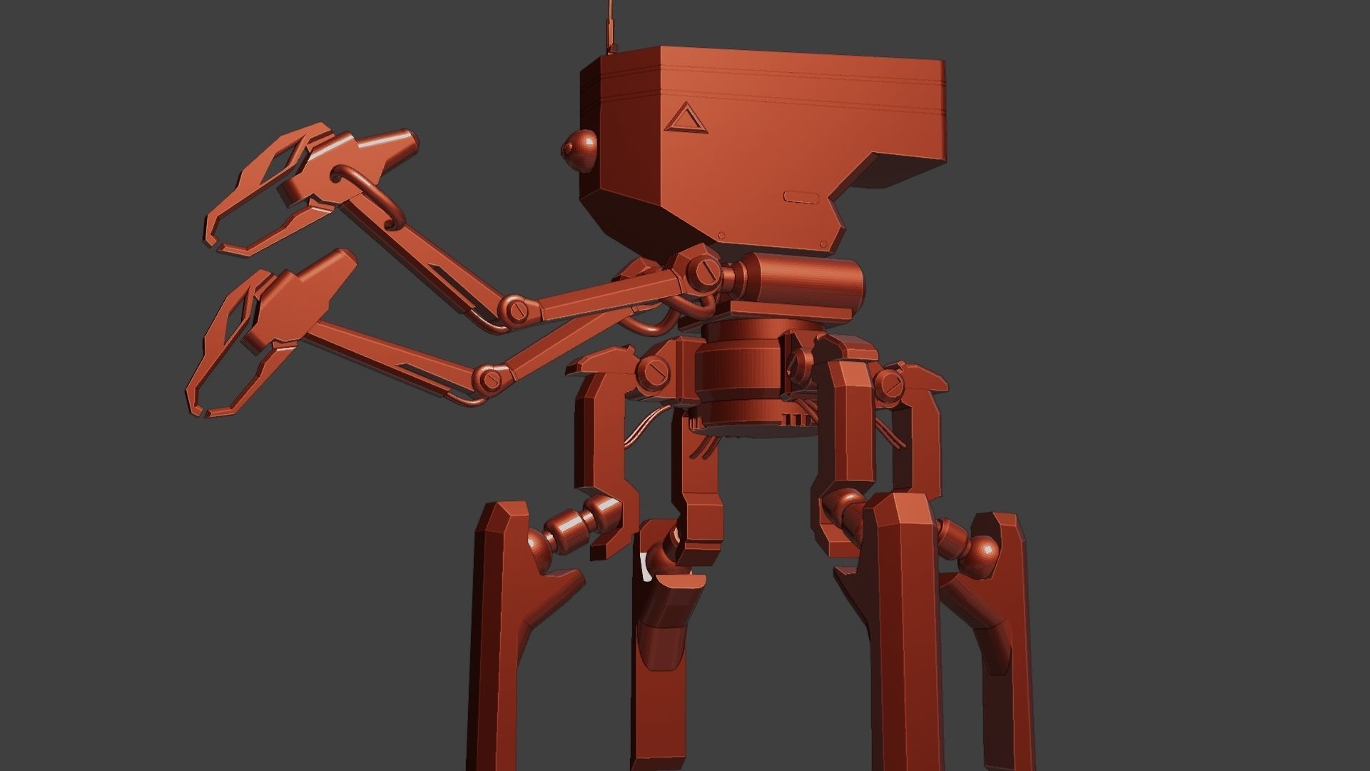 Four legs robot 3D model_28