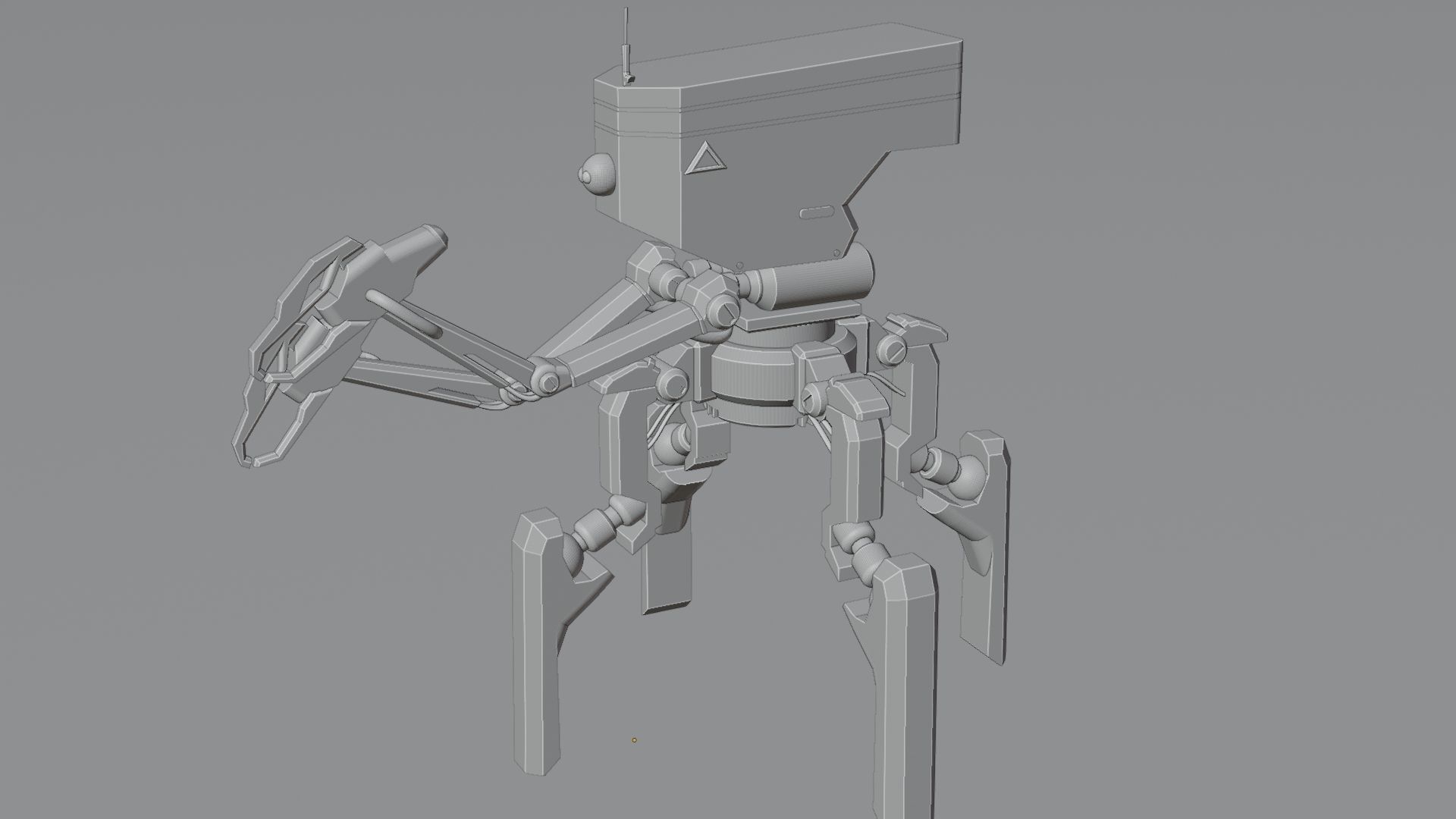 Four legs robot 3D model_23