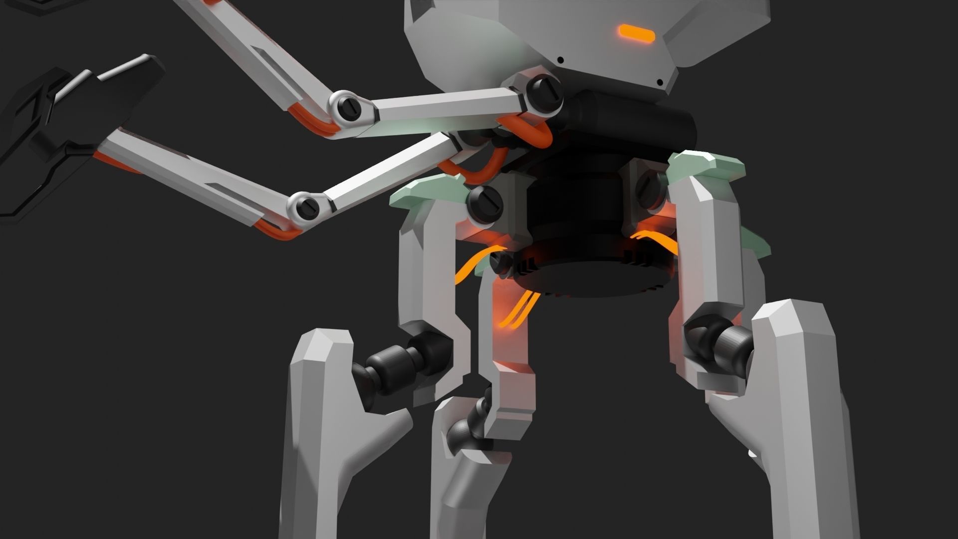 Four legs robot 3D model_21