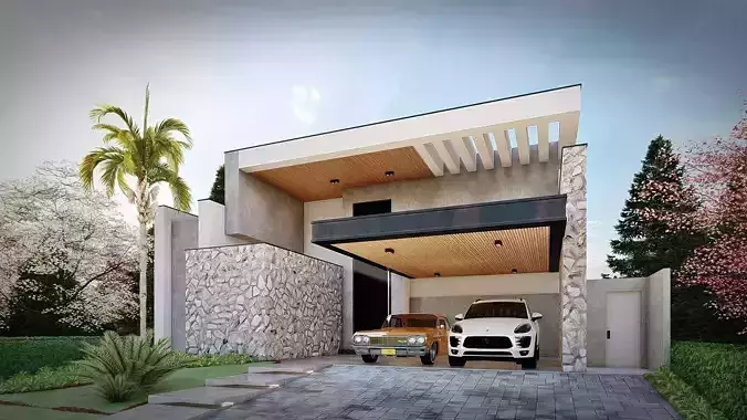 CASA ESTILO VAO LIVRE 3D model