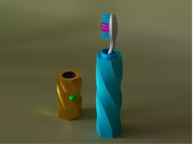 Travel Tooth brush Case 06 3D print model