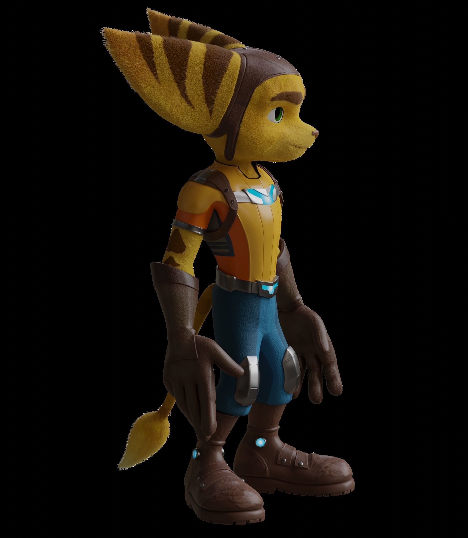 Ratchet Lombax Rift Apart 3D model_4