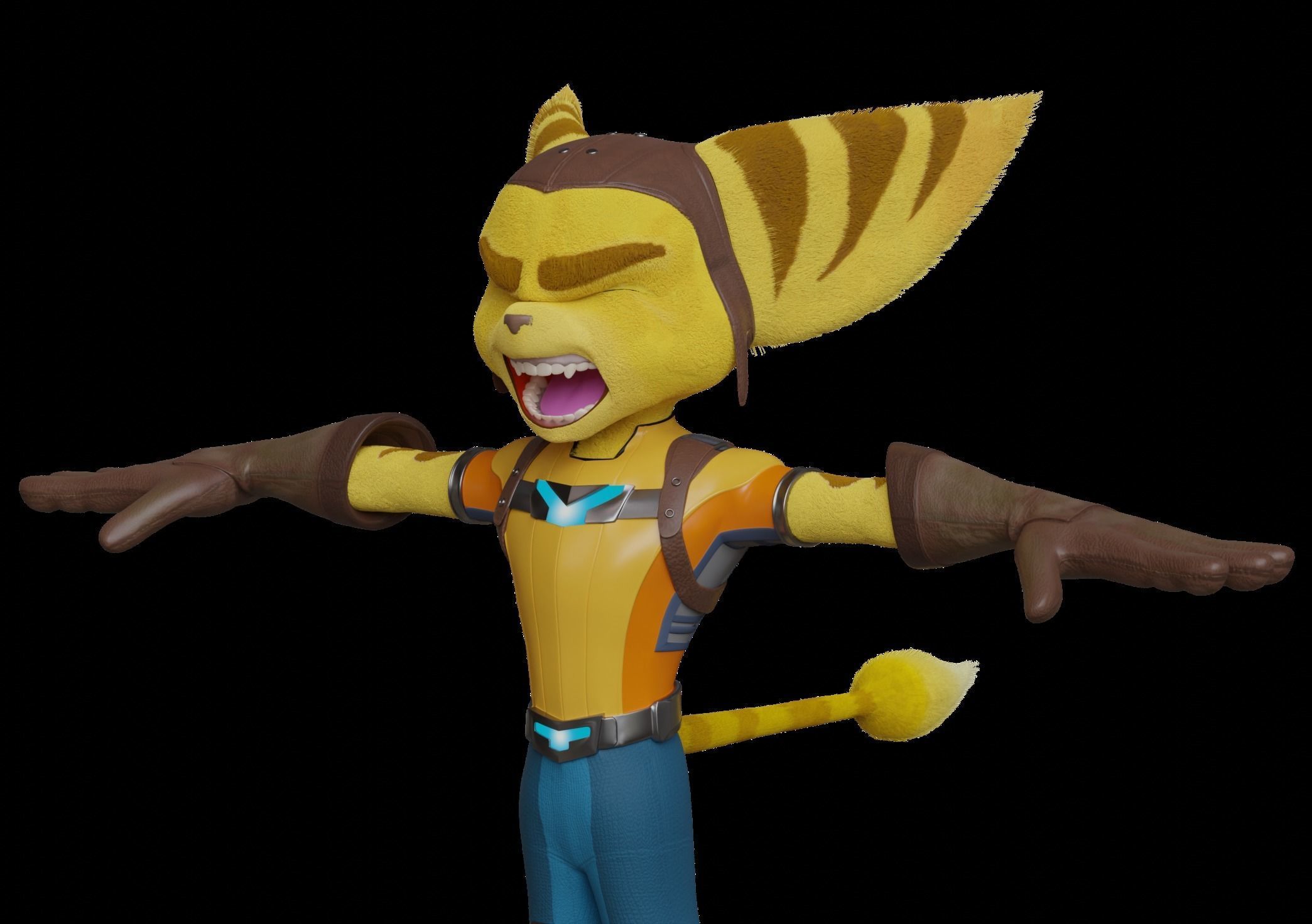 Ratchet Lombax Rift Apart 3D model_9