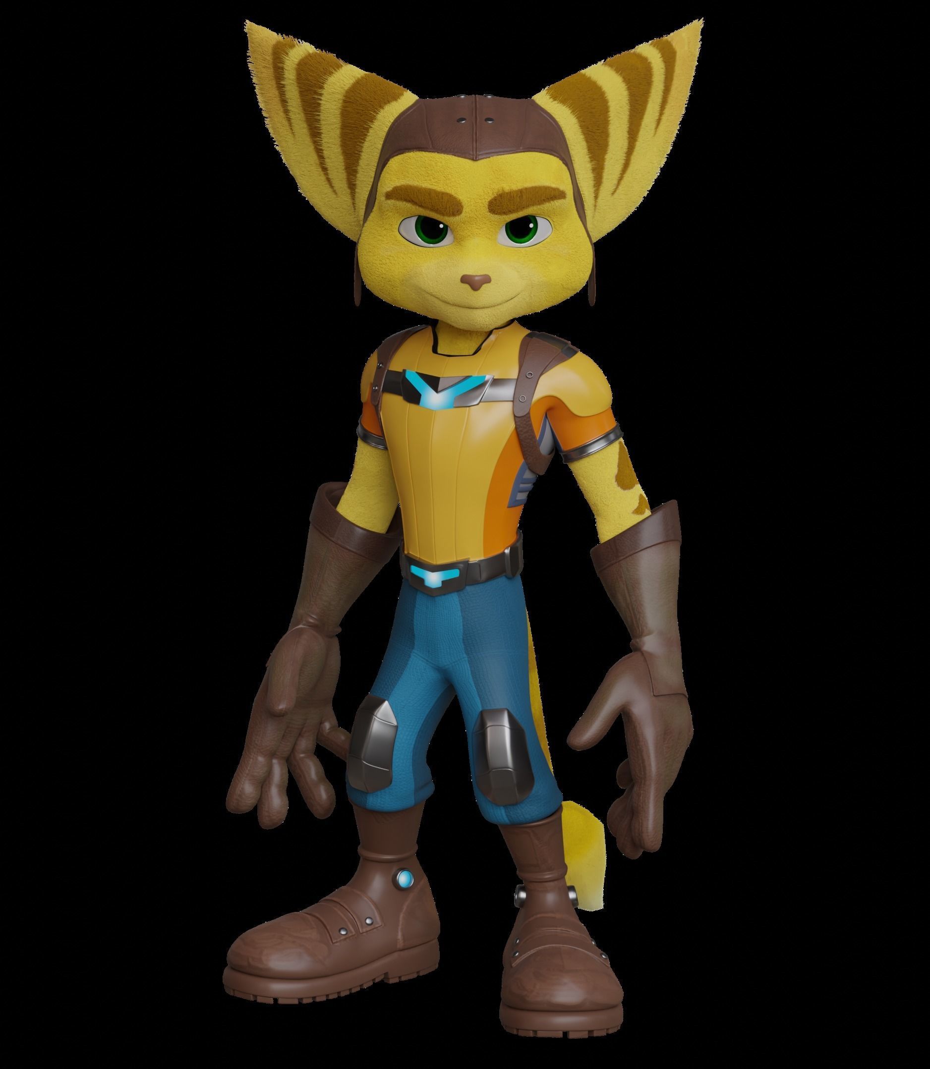 Ratchet Lombax Rift Apart 3D model_2