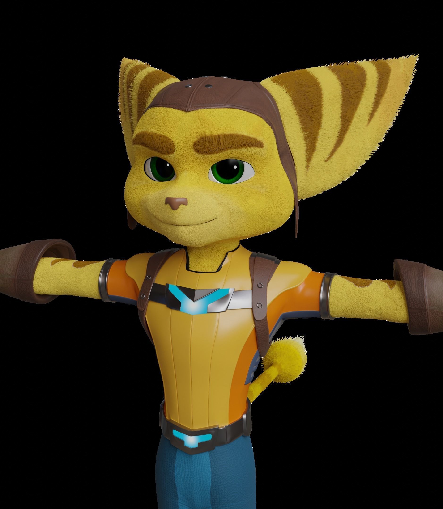 Ratchet Lombax Rift Apart 3D model_10